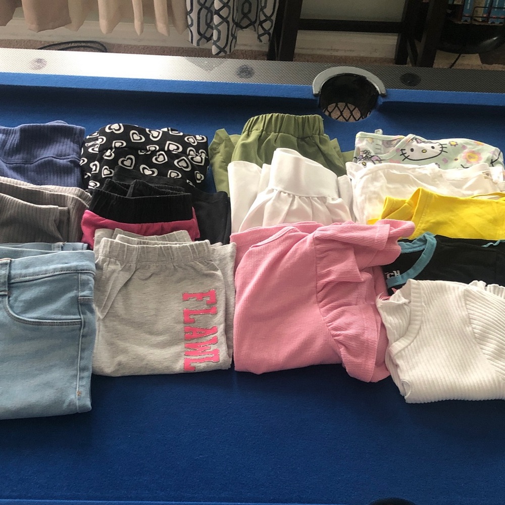 20-Pcs. Bundled: Dress, Shorts, Skorts, Tops, Jeans & Ribbed Pants. (Added 5)